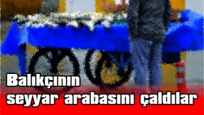 BALIKÇININ SEYYAR ARABASINI ÇALDILAR