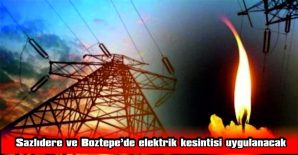 YARIN VE ÖBÜR GÜN ELEKTRİK YOK…