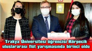 ULUSLARARASI FLÜT YARIŞMASINDA BİRİNCİ OLDU