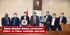 YILDIRIR VE YILMAZ EMEKLİLİĞE UĞURLANDI