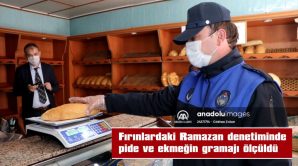 FIRINLARDAKİ RAMAZAN DENETİMİNDE PİDE VE EKMEĞİN GRAMAJI ÖLÇÜLDÜ