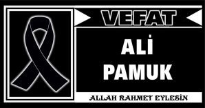 ALİ PAMUK VEFAT ETTİ