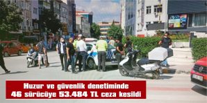 12 MOTOSİKLET TRAFİKTEN MEN EDİLDİ