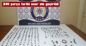 LÜLEBURGAZ’DA 241 PARÇA TARİHİ ESER ELE GEÇİRİLDİ