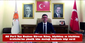 KILINÇ, BÜYÜKBAŞ VE KÜÇÜKBAŞ HAYVAN ÜRETİCİLERİNE YÖNELİK HİBE DESTEĞİ HAKKINDA BİLGİLENDİRDİ