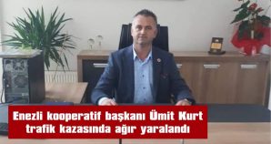 BAŞKAN KURT, MOTOSİKLETİ İLE OTOMOBİLE ÇARPTI