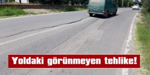 YOLDAKİ ÇÖKÜNTÜ KAZAYA DAVETİYE ÇIKARIYOR