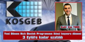 TUNÇ: “KONU İLE İLGİLİ BİLGİ ALMAK İSTEYENLERİ, KOSGEB TEMSİLCİLİĞİMİZE BEKLERİZ”