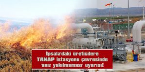 TANAP MS4 ÖLÇÜM İSTASYONU ÇEVRESİNDEKİ ANIZ YANGINLARI, FELAKETE NEDEN OLABİLİR