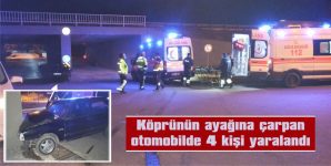 YARALILAR AMBULANS İLE HASTANEYE KALDIRILDI