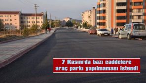 7 KASIM’DA YOL ÇİZGİ ÇALIŞMALARI NEDENİYLE BAZI CADDELERE ARAÇ PARKI YAPILMAMASI İSTENDİ