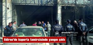 KAPORTA TAMİRCİSİNDE ÇIKAN YANGIN SÖNDÜRÜLDÜ