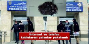 KIRKLARELİ’NDE İNTERNET VE TELEFON KABLOLARINI ÇALAN 3 ŞÜPHELİ YAKALANDI