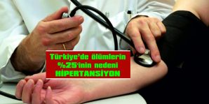 TÜRKİYE’DE ÖLÜMLERİN %25’İNİN NEDENİ HİPERTANSİYON