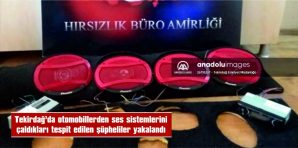 TEKİRDAĞ’DA OTOMOBİLLERDEN SES SİSTEMİ ÇALAN ŞÜPHELİLER YAKALANDI