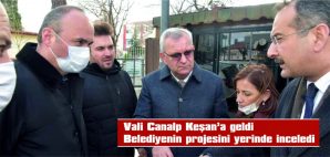 BELEDİYENİN HASTANE CADDESİ İLE İLGİLİ PROJESİNİ İNCELEDİ