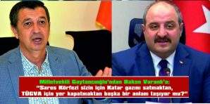 MİLLETVEKİLİ GAYTANCIOĞLU’NDAN BAKAN VARANK’A CEVAP…