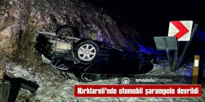 OTOMOBİLDEKİ 2 KİŞİ YARALANDI