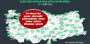 EDİRNE, KIRKLARELİ VE TEKİRDAĞ’DA VAKA SAYILARI DÜŞTÜ