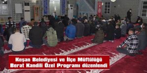 BERAT KANDİLİ ÖZEL PROGRAMI, PAŞAYİĞİT’TE YAPILDI