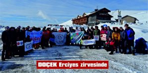 DOÇEK ERCİYES ZİRVESİNDE…