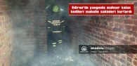 EDİRNE’DE YANGINDA MAHSUR KALAN KEDİLERİ MAHALLE SAKİNLERİ KURTARDI
