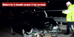 MALKARA’DA 2 OTOMOBİL ÇARPIŞTI, 2 KİŞİ YARALANDI