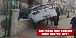 SÜRÜCÜ, KAZAYI YARA ALMADAN ATLATTI