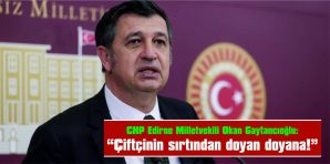 GAYTANCIOĞLU: “ÇİFTÇİNİN SIRTINDAN DOYAN DOYANA”