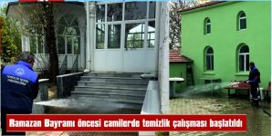 KEŞAN BELEDİYESİNDEN RAMAZAN BAYRAMI ÖNCESI CAMİLERDE TEMİZLİK ÇALIŞMASI…