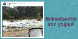 MUHTAR KEMİK, KAR YAĞIŞINI CANLI YAYINDA PAYLAŞTI