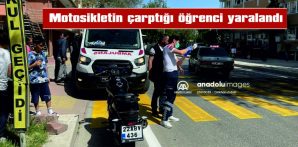 EDİRNE’DE MOTOSİKLETİN ÇARPTIĞI ÖĞRENCİ YARALANDI