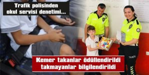 ÇOCUK SERVİSİNDEKİ 5 ÖĞRENCİDEN 3’Ü KEMER TAKMAMIŞ