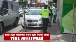 KALDIRIMA YAPAN ARACIN SÜRÜCÜSÜNE CEZA KESİLDİ