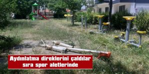 HURDA HIRSIZLARI, GÖZÜNÜ ÇOCUK PARKLARINA DİKTİ