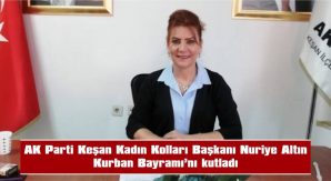 ALTIN, KURBAN BAYRAMI MESAJI YAYIMLADI