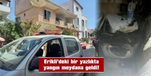 ERİKLİ İTFAİYESİNİN ANİ MÜDAHALESİYLE BÜYÜMEDEN SÖNDÜRÜLDÜ