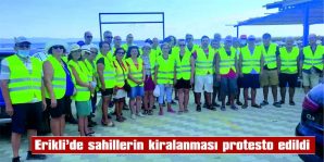 ERİKLİ ÇEVRE VE GÜÇ DERNEĞİ ÜYELERİ, SAHİLLERİN KİRALANMASINA DİKKAT ÇEKTİ