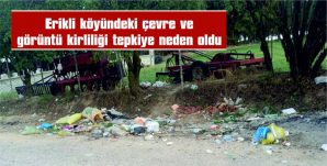 ERİKLİ KÖYÜ PİSLİKTEN GEÇİLMİYOR…