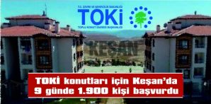 YENİMUHACİR TOKİ KONUTLARI İÇİN 185 BAŞVURU OLDU