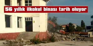 İNÖNÜ İLKOKULU’NUN YIKIMINA BAŞLANDI