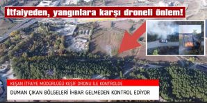 DRONE İLE KEŞİF YAPILIYOR VE ANINDA MÜDAHALE EDİLİYOR