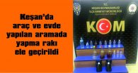 ARAÇTA VE EVDE YAPILAN ARAMADA ELE GEÇİRİLDİ