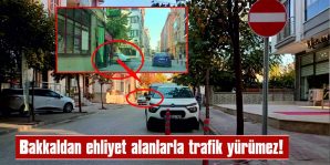 ‘GİRİŞİ OLMAYAN YOL!’ LEVHASINI GÖRE GÖRE GİRDİ…