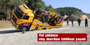 BAŞKA BİR VİNÇ YARDIMIYLA KURTARILDI