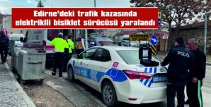 KAMYONETLE ÇARPIŞAN BİSİKLETİN SÜRÜCÜSÜ YARALANDI