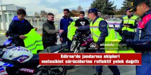 JANDARMADAN MOTOSİKLET SÜRÜCÜLERİNE REFLEKTİF YELEK…