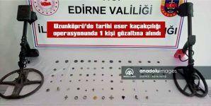 OPERASYONDA 75 SİKKE VE OBJELER İLE DEDEKTÖR ELE GEÇİRİLDİ