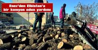 ENEZ ÇATALTEPE HALKINDAN ELBİSTAN’A BİR KAMYON ODUN VE BESİ YEMİ…