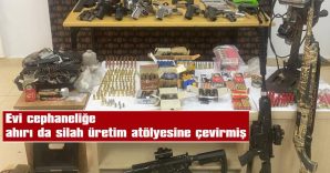 1 TÜFEK, 4 TABANCA, 865 DOLU FİŞEK, SUSTURUCU VE DÜRBÜN ELE GEÇİRİLDİ